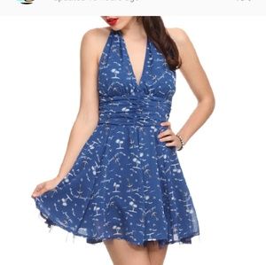 Pinup style halter dress